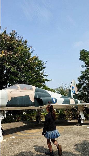 在八卦山里面的2台空中車廂式運輸機C119軍機特色公園