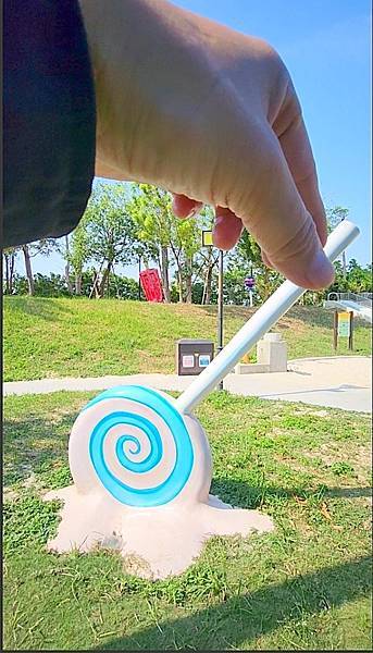 糖果為主題裝置藝術的德美公園