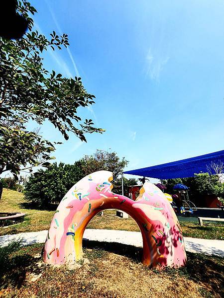 糖果為主題裝置藝術的德美公園