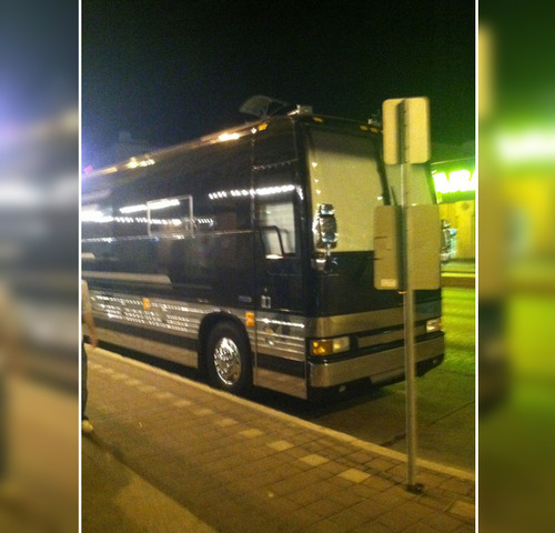 The “Stars Dance” tour bus