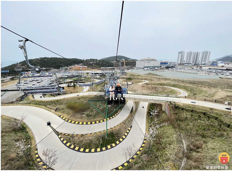 釜山景點｜斜坡滑車Skyline Luge！大人小孩都喜愛！