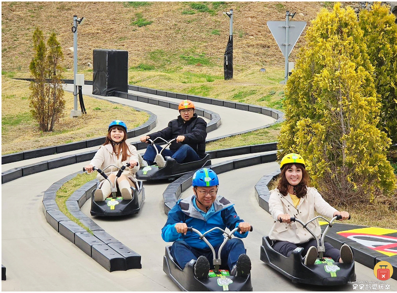 釜山景點｜斜坡滑車Skyline Luge！大人小孩都喜愛！