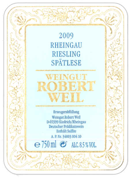 Robert Well, Riesling
