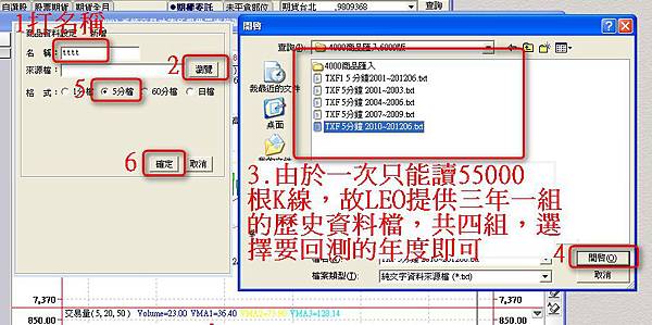 HTS回測K棒-0C