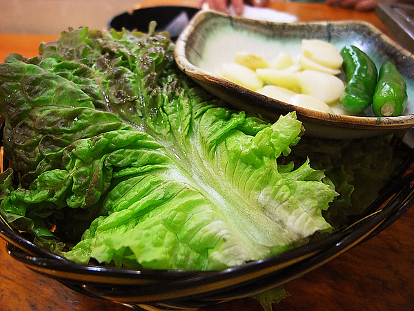 這是要包肉的生菜 這是要包肉的生菜