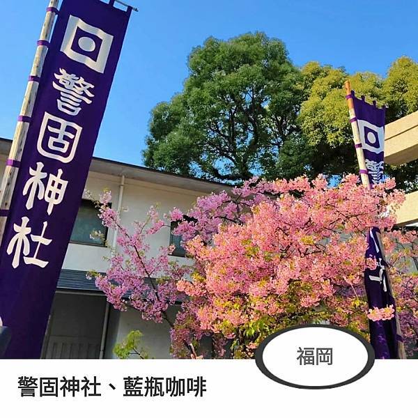 警固神社、藍瓶咖啡