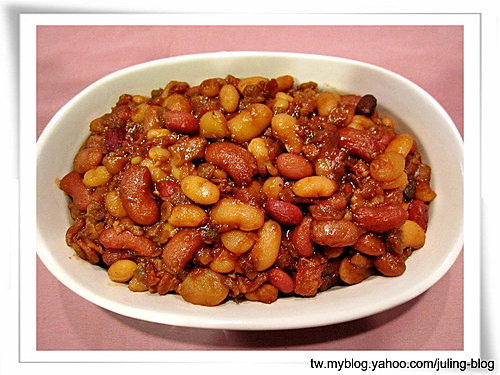 培根燉豆(baked beans)