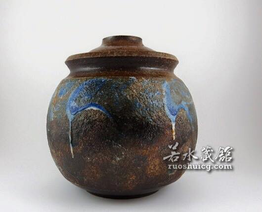 岩礦彩釉中茶倉