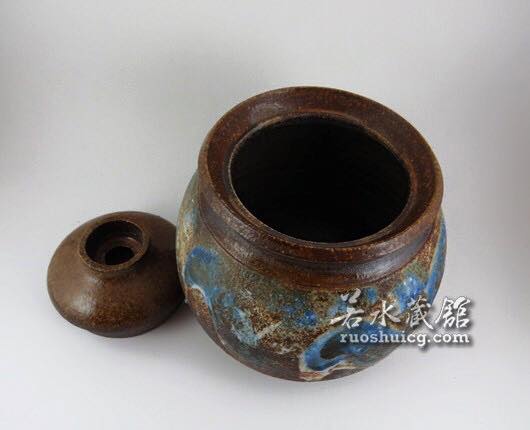 岩礦彩釉中茶倉