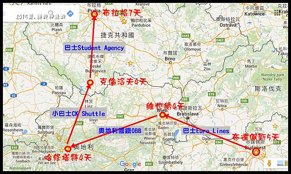 【2015捷奧匈】行程 【2015捷奧匈】行程