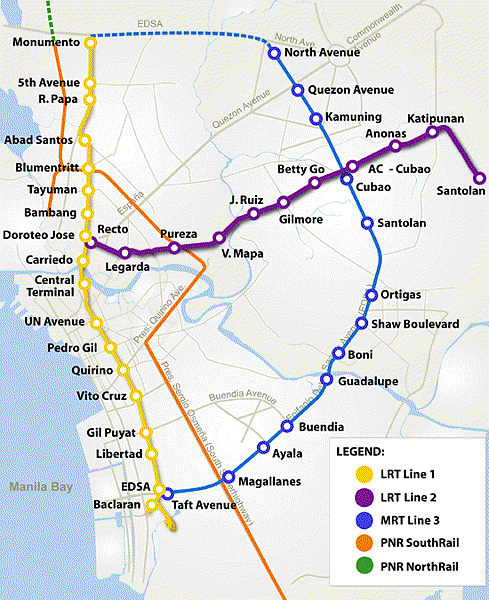 【菲律賓 - 馬尼拉｜Subway map】馬尼拉最新版本繁