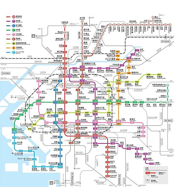 【日本｜大阪】必載！2023 最新大阪地鐵整理 沿線超過一百