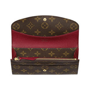 Louis Vuitton - Emilie Wallet (Monogram) red.jpg