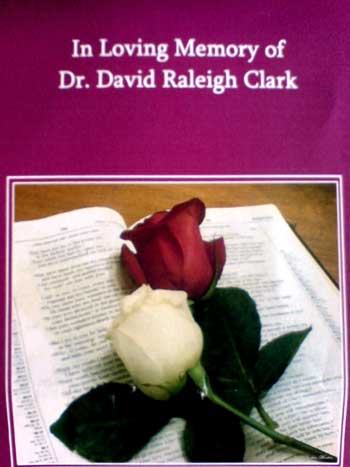 Memory of Dr. David Raleigh Clark