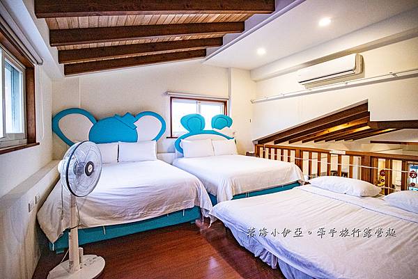 宜蘭五結親子民宿【聖荷緹渡假城堡】宜蘭人氣親子溜滑梯民宿，夢幻城堡睡床、溜滑梯、電動車跑道