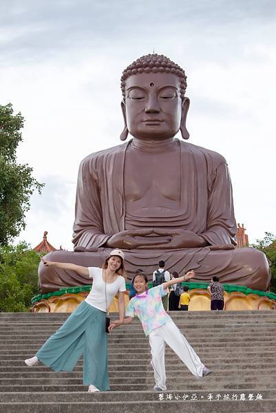 彰化親子景點【八卦山親子探索區】大佛旁居然隱藏27公尺超長溜滑梯，彰化最長溜滑梯，攀岩牆、八卦山天空步道