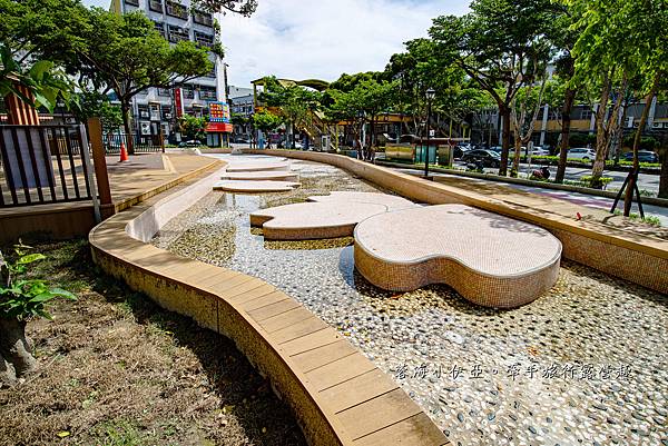 桃園景點【民族公園】戲水區開放！日式風涼亭，戲水區噴水設施、櫻花步道、野餐區、富士山造型滑梯