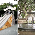 桃園玩水公園【永康公園蜜蜂兒童遊戲場】7-8月底前開放玩水，蜜蜂磨石溜滑梯、瓢蟲攀爬架