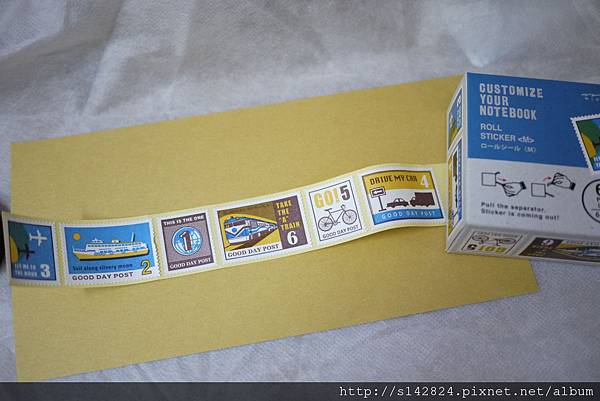 Traveler's notebook 貼紙膠台-交通工具郵票