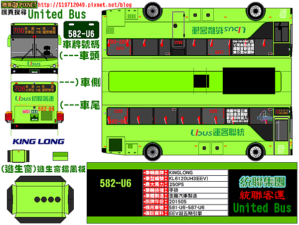 統聯客運(桃園火車站706桃園國際機場)經大園582-U6