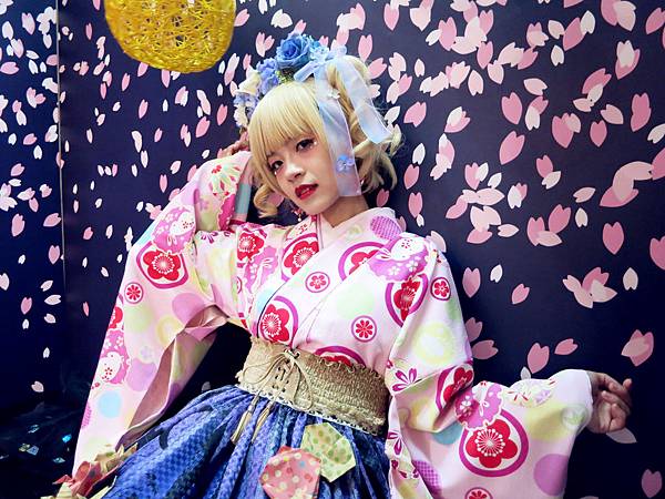 18 08 19優花梨創作和服演示 蘿莉塔的和洋折衷穿搭法 台北地下街浴衣祭 戲謔蘿莉塔 痞客邦