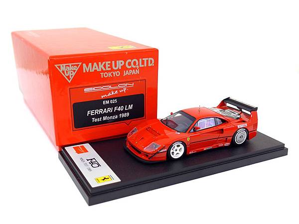 Ferrari F40 LM Test Monza 1989 MAKE UP製 Amazon | 1/43 Make Up Ferrari F40 LM Test Monza 1989 EM025