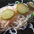 甜辣醬蔬菜蒟蒻麵海苔捲(局部)