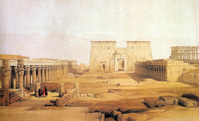 DavidRoberts-ViewOfPhilae_1838 DavidRoberts-ViewOfPhilae_1838
