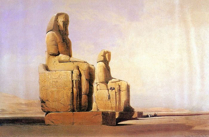 DavidRoberts-ColossalStatuesOfAmenofisIII_1838