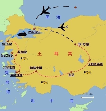 地圖_土耳其行跡 地圖_土耳其行跡