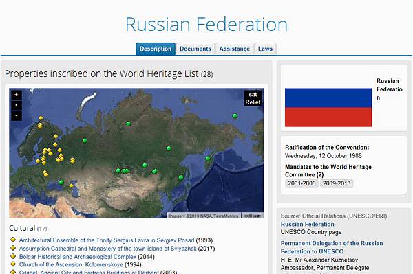 地圖_俄羅斯世界遺產