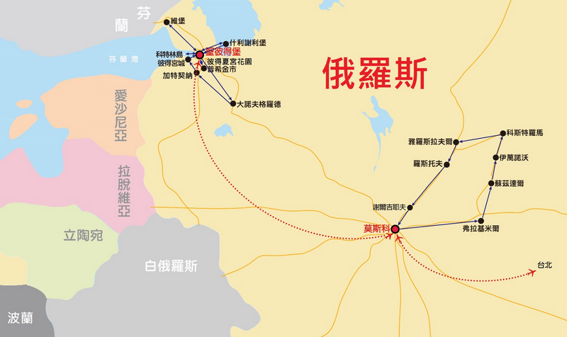 地圖_俄羅斯金環銀環 地圖_俄羅斯金環銀環
