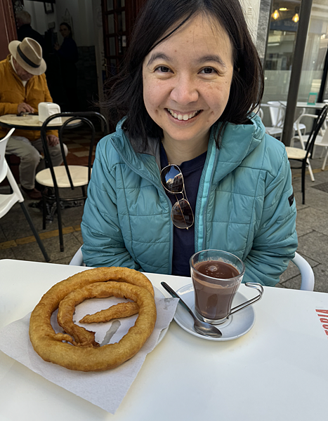 churro con chocolate