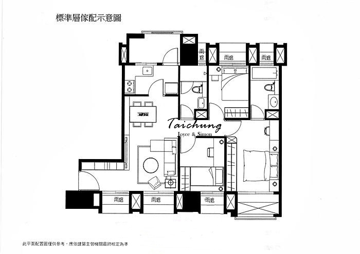 台中七期興富發建設赫里翁傳奇次頂樓標配雙面景觀視野豪宅 (16).jpg