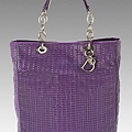 Dior Soft Lady紫色編織托特包.jpg