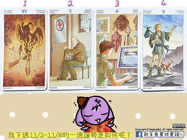 【塔羅運勢分析】─我下週11/2-11/8的一週運勢是如何呢