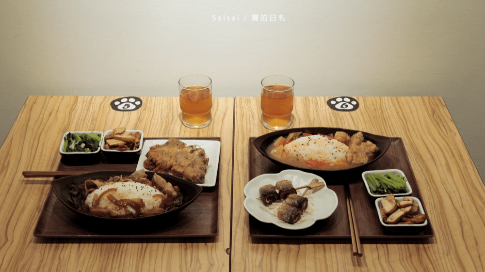 爪飯日食|台中一中美食|超高CP值的銅板美食,簡餐只要60元!必點鹽漬青檸雞、貓愛吃秋刀魚串燒 ♥