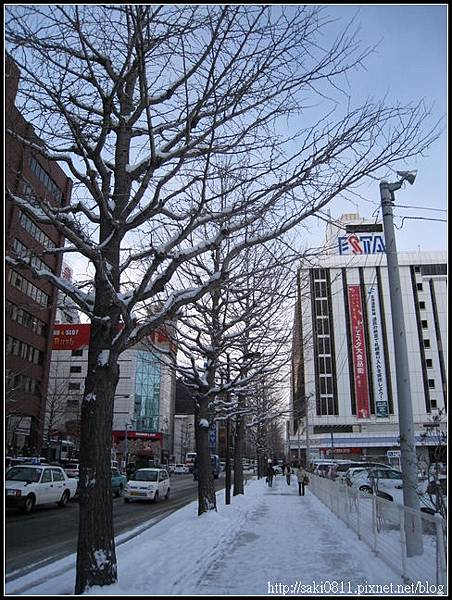 清晨的札幌街頭