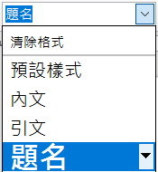 樣式-題名