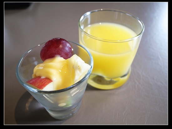 水果優格&柳橙汁