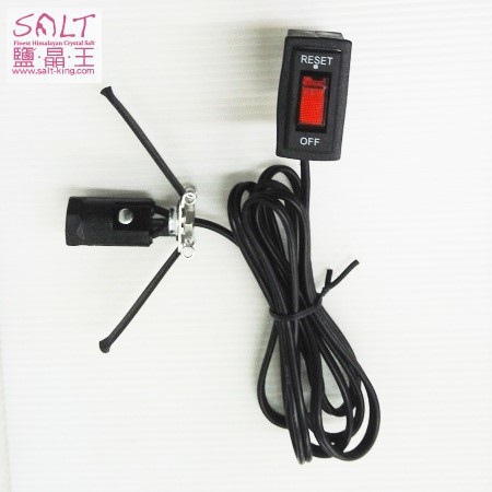 鹽燈專家-☆鹽晶王☆防雷擊過載之斷電開關插頭(鹽燈專用電線),經濟部標準檢驗局安全認證,耐高溫E12電木燈頭(無熔絲開關,不含燈泡) 鹽燈專家-☆鹽晶王☆防雷擊過載之斷電開關插頭(鹽燈專用電線),經濟部標準檢驗局安全認證,耐高溫E12電木燈頭(無熔絲開關,不含燈泡)