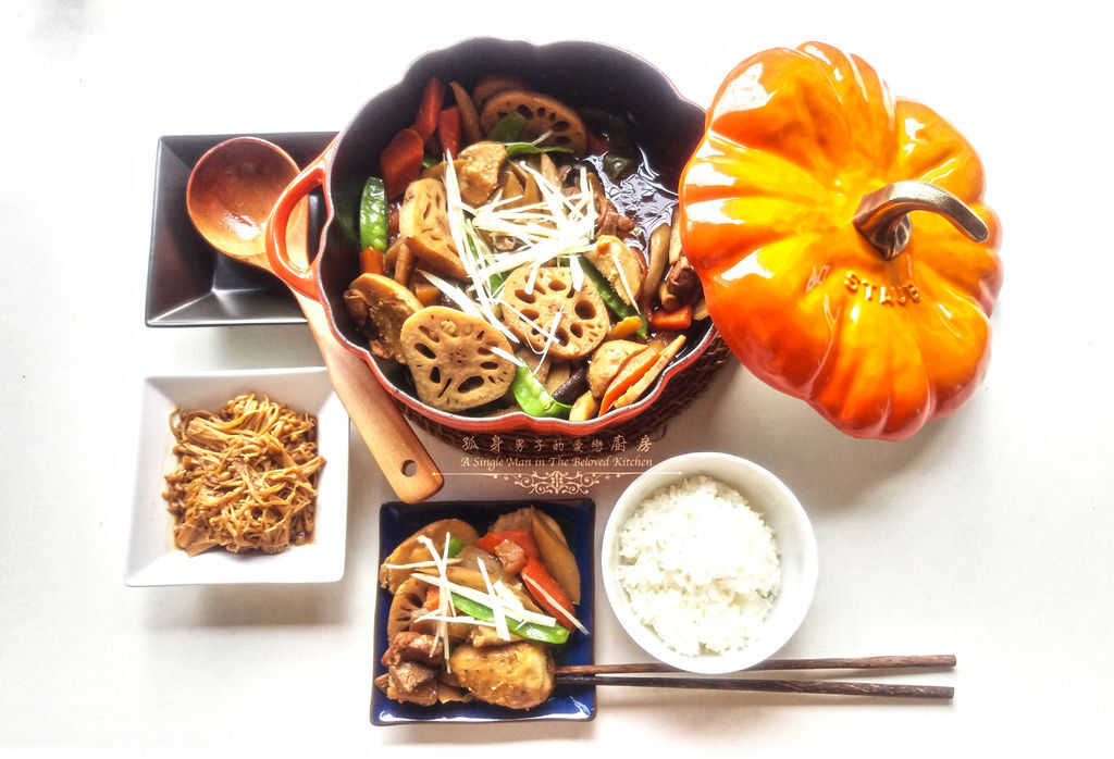 孤身廚房-食譜書《常備菜》試作——筑前煮、醬煮金針菇。甜滋滋溫暖和風味 孤身廚房-食譜書《常備菜》試作——筑前煮、醬煮金針菇。甜滋滋溫暖和風味