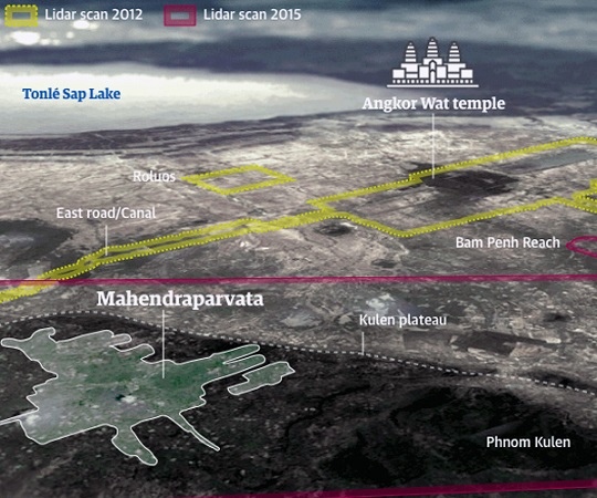 柬埔寨熱帶雨林中發現中世紀地下城市