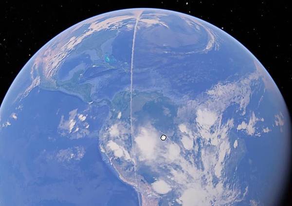 Google Earth拍到跨越地球13000英里的神秘白線1.jpg