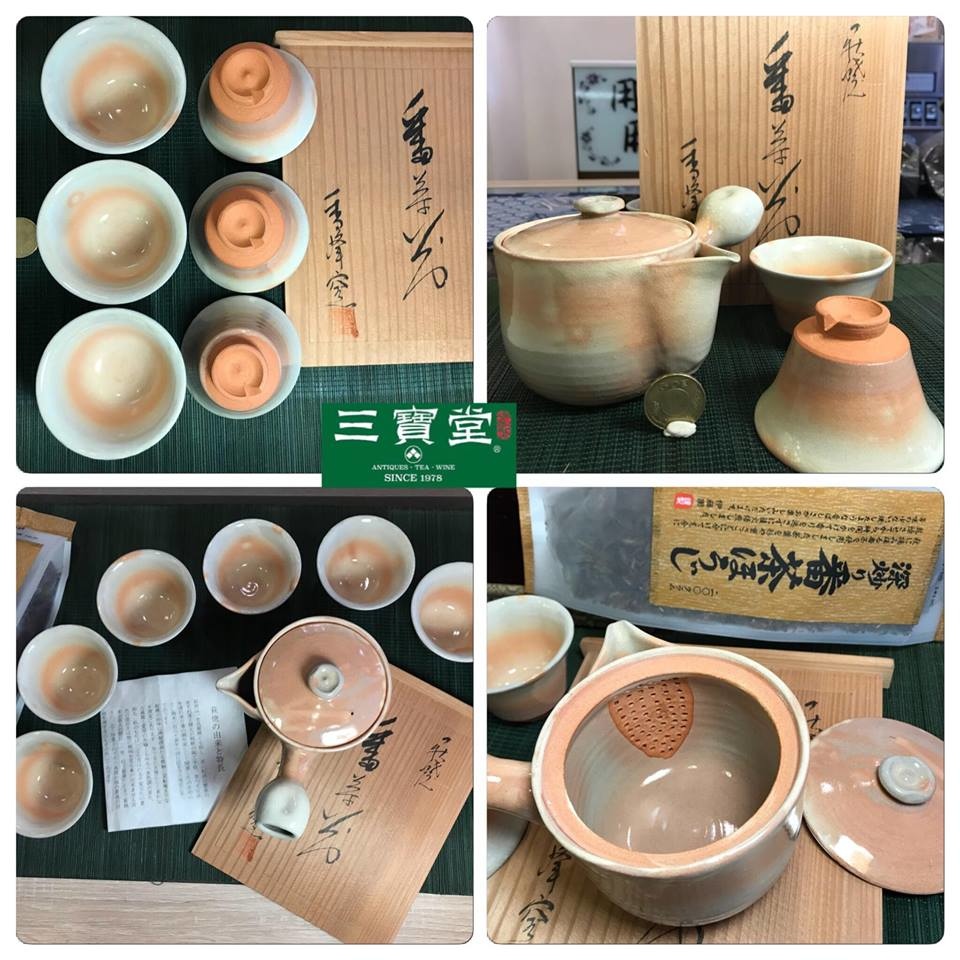 萩焼番茶器-顔色與手感圓潤厚實。享受千變萬化之美《三寶堂茗茶