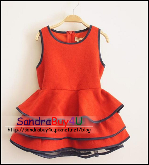 Z 橘紅洋裝 (2)