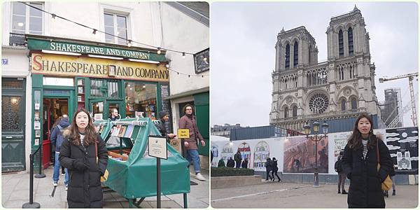 法國。巴黎// 塞納河左岸半日遊：莎士比亞書店->聖母院->