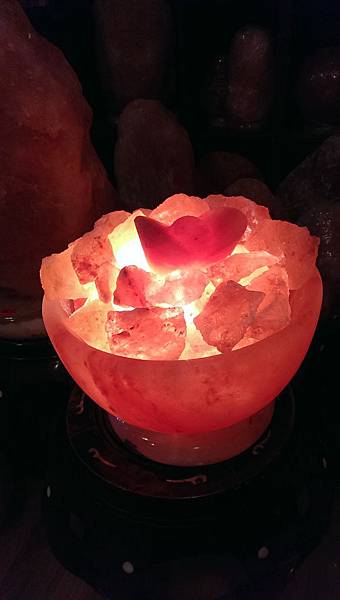 聚寶盆鹽燈 花好月圓人團圓