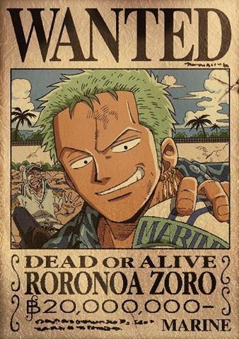 wanted-zoro