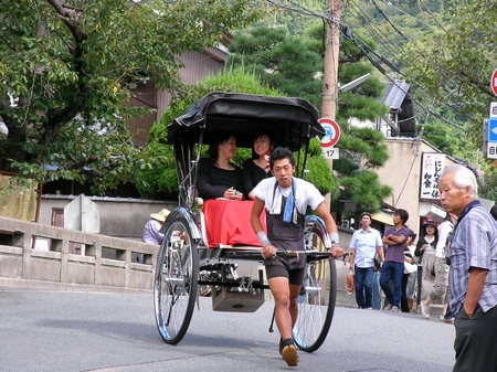 拉馬車的活力少年